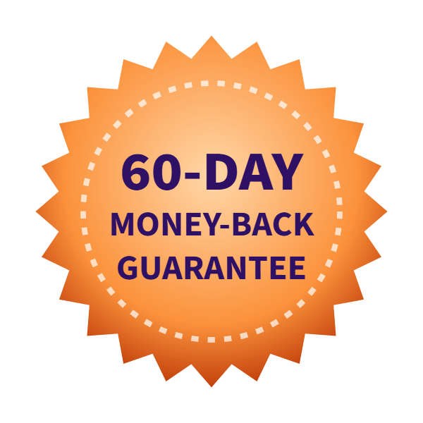 SeroBurn 60-day money-back guarantee seal